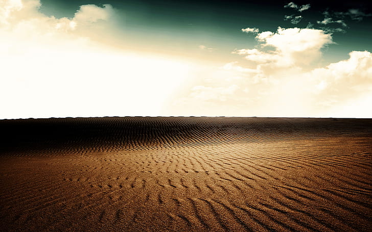 Desert Sand HD, desert land, nature