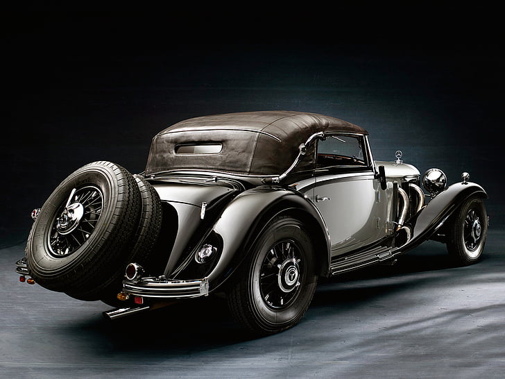 1935, 500k, benz, cabriolet, luxury, mercedes, retro, wheel