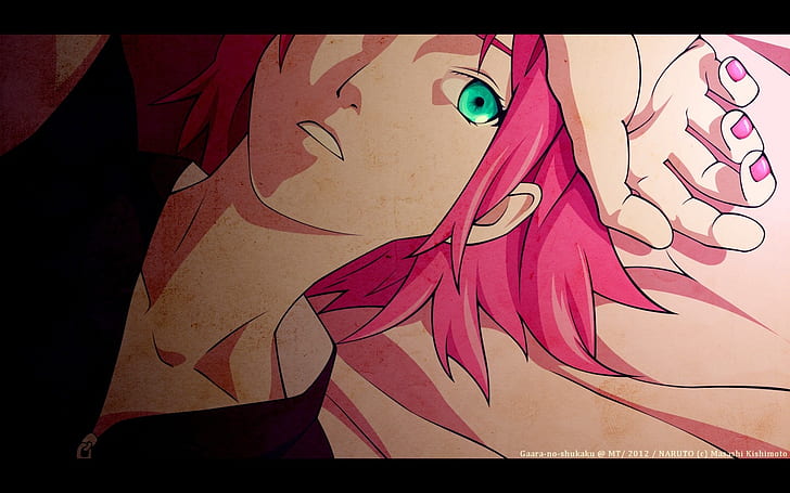 haruno sakura naruto shippuden pink hair aqua eyes anime girls 1440x900  Anime Naruto HD Art