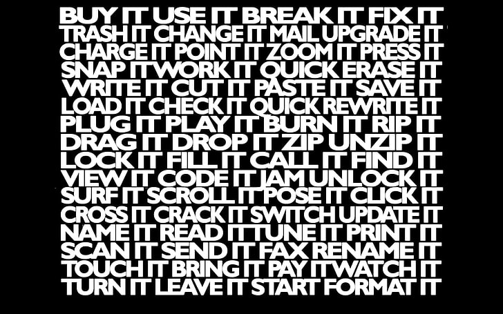 white text, Daft Punk, typography, lyrics, simple background