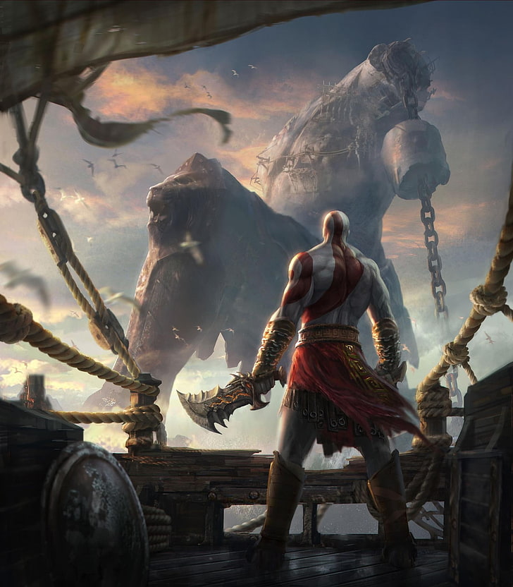 god of war concept art artwork chains blades kratos god of war ascension 1792x2048  Video Games Kratos HD Art HD wallpaper