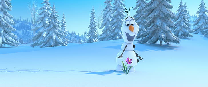 Olaf Frozen, disney, HD wallpaper