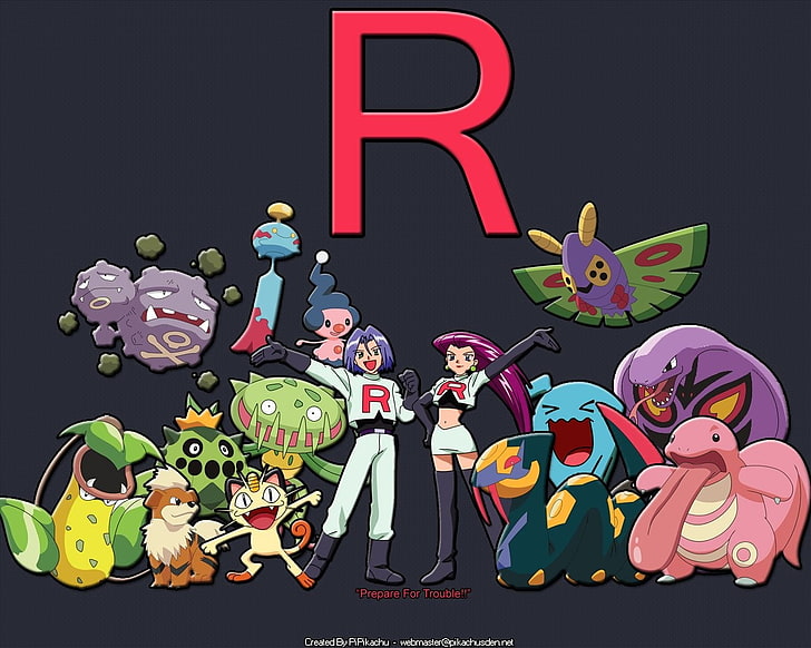 Pokémon, Team Rocket, Jessie (Pokémon), James (Pokémon), HD wallpaper