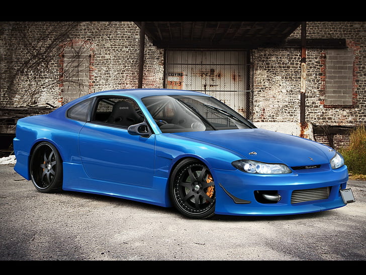 Blue Cars, Nissan, S15, silvia HD wallpaper