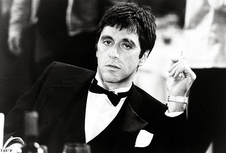 scarface, one person, portrait, cigarette, lifestyles, smoking issues, HD wallpaper