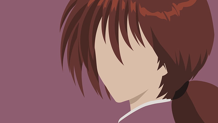 Inuyasha wallpaper, anime, minimalism, simple background, Rurouni Kenshin