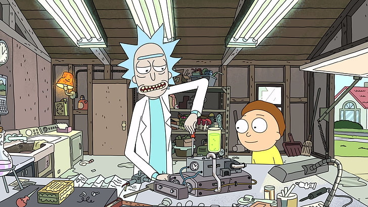 Rick and Morty, TV, Rick Sanchez, Morty Smith, built structure, HD wallpaper