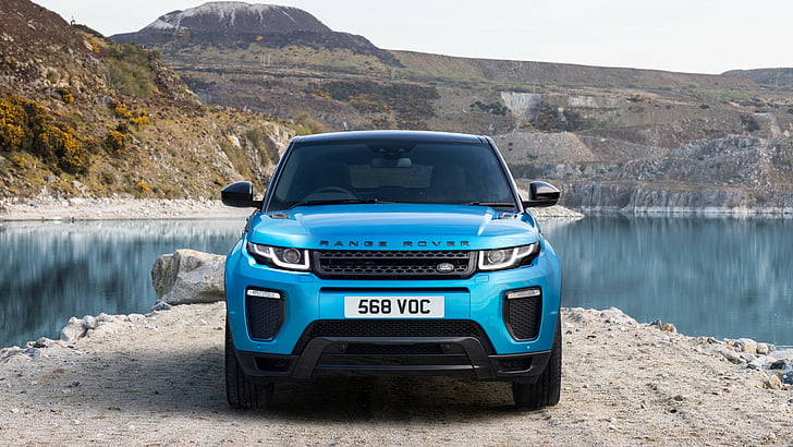 blue Land Rover Range Rover, Range Rover Evoque, 2019 Cars, 5k