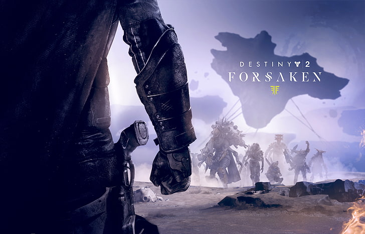 2018, 5K, Destiny 2: Forsaken, text, cold temperature, communication, HD wallpaper
