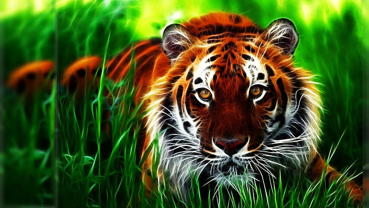 Tiger 3d Computer Digital Hd Wallpaper 2560×1440