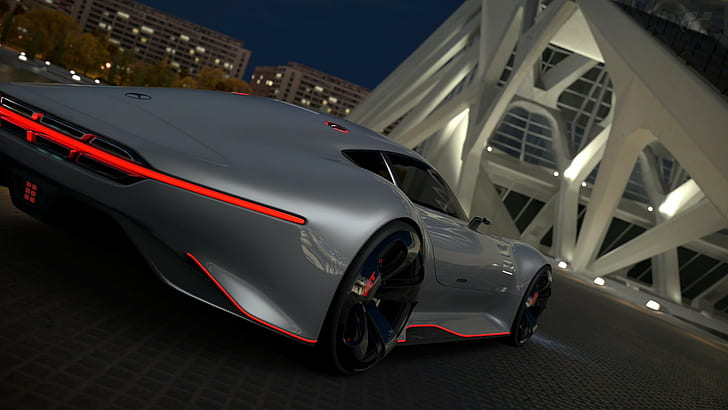 Mercedes-Benz AMG Vision Gran Turismo, Car, Video Games, HD wallpaper
