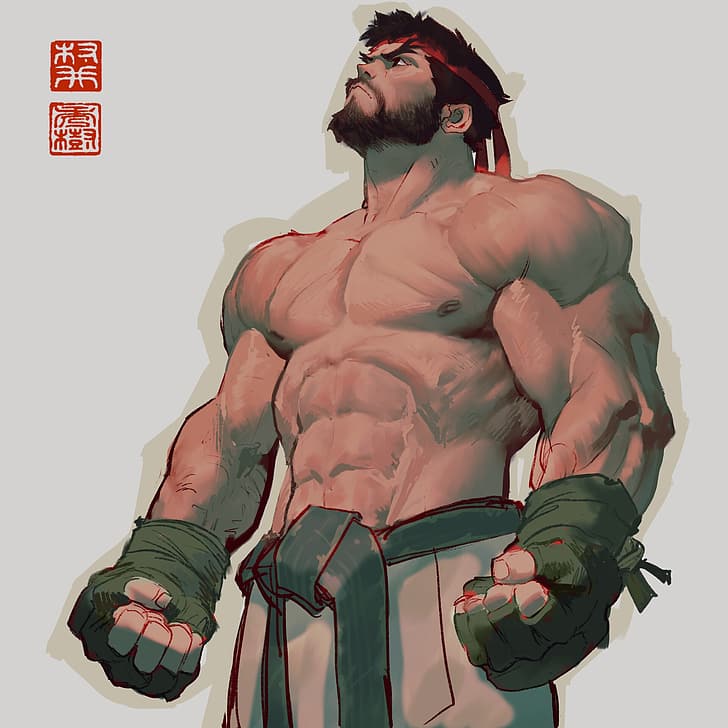 Street Fighter, Ryu (Street Fighter), fan art, Video Game Warriors, HD wallpaper