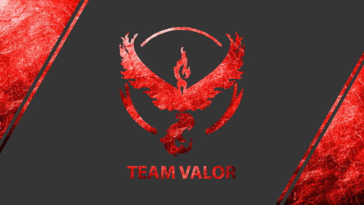Team Valor logo, Pokémon, Pokémon GO, Moltres (Pokémon), Pokemon Go