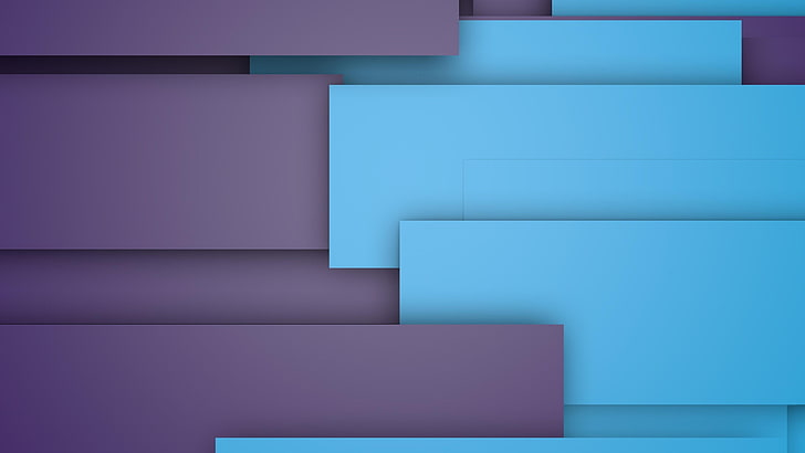 blue, material, gray, square, rectangle, abstract art, material design, HD wallpaper