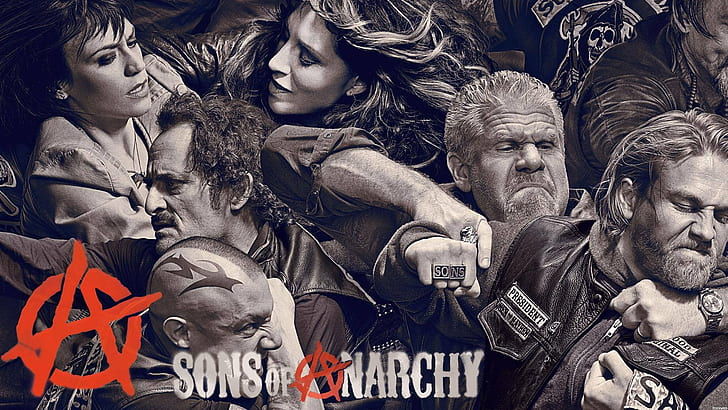 anarchy, biker, crime, drama, series, sons, thriller, HD wallpaper