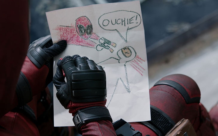 Deadpool movie still, movies, human hand, human body part, one person