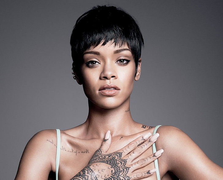 Vogue, Tattoo, Rihanna, HD wallpaper