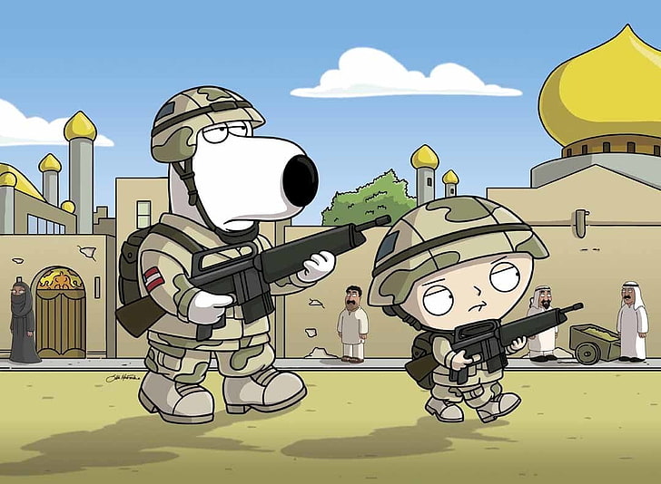 Family Guy Brian and Stewie Griffin, TV Show, Brian Griffin, cartoon, HD wallpaper