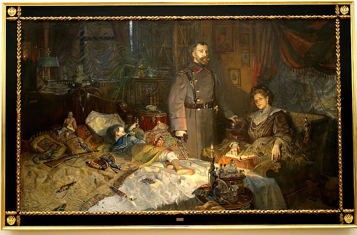 picture, family, Nicholas II, Paul Ryzhenko, HD wallpaper
