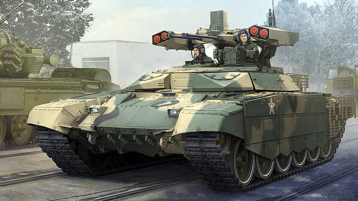 Uralvagonzavod, BMOP, BMPT-72, made on the chassis of tank T-72, HD wallpaper