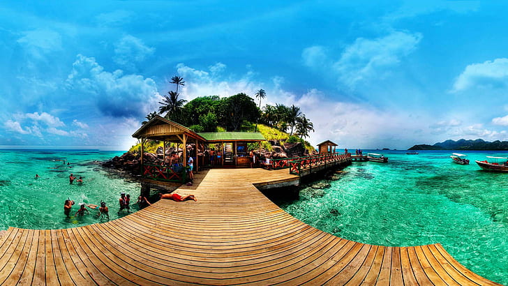 San Andres Colombia America Koralnen Island In The Caribbean Sea, Summer Wallpaper Hd 2560×1440, HD wallpaper