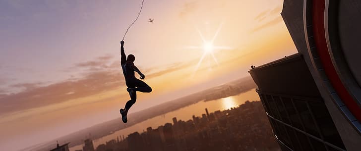 Peter Parker, Spider-Man, New York City, The Avengers, MCU, HD wallpaper