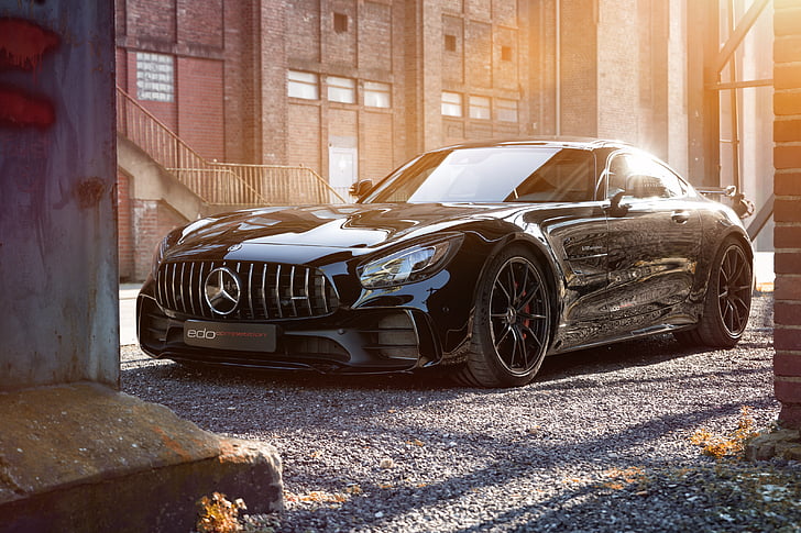 black Mercedes-Benz coupe, Mercedes-AMG GT R, Edo Competition, HD wallpaper