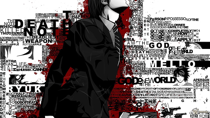 death note yagami light 2560x1440  Anime Death Note HD Art