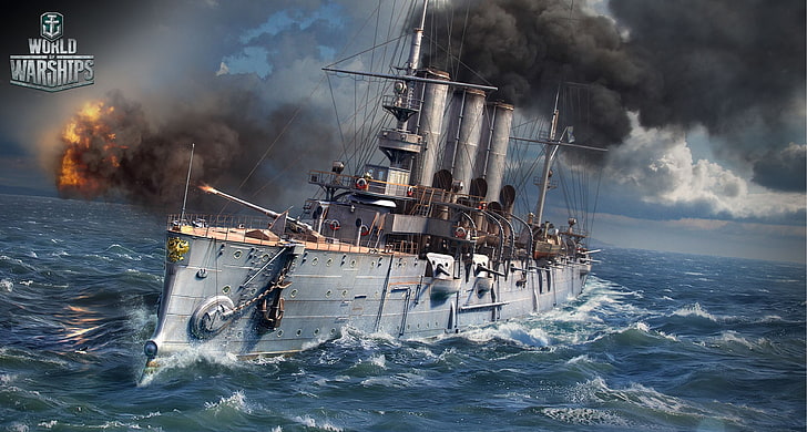 gray ship World Warship wallpaper, world of warships, sea, nautical Vessel, HD wallpaper