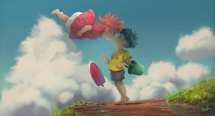 Movie, Ponyo, Sosuke (Ponyo), Studio Ghibli, HD wallpaper