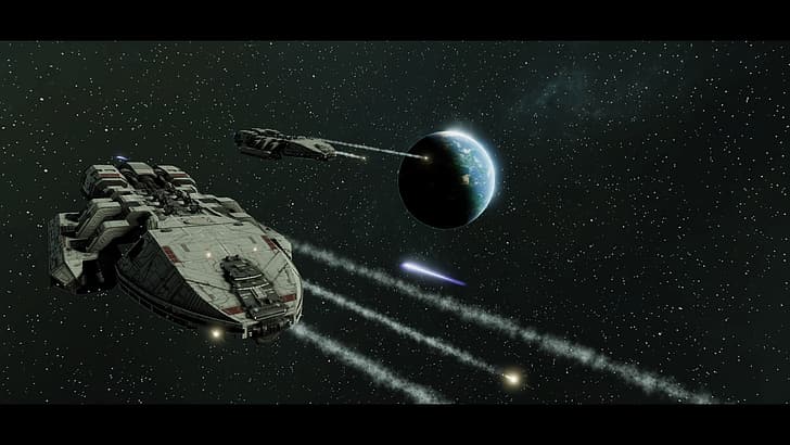 battlestar, Battlestar Galactica, deadlock, space, space battle, HD wallpaper
