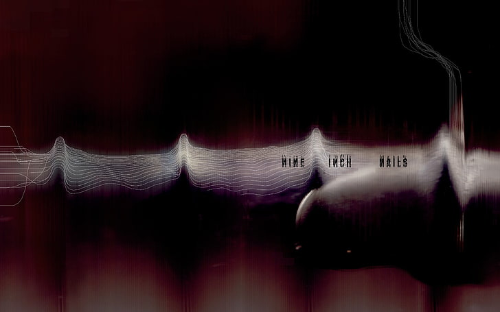 white and black hair straightener, Nine Inch Nails, abstract, HD wallpaper