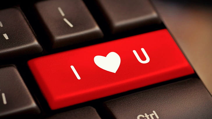 HD wallpaper: I Love You, Keyboard, Close Up, red i love you computer  keyboard key | Wallpaper Flare