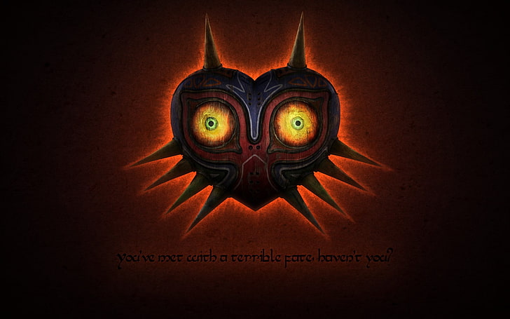 black and yellow owl painting, The Legend of Zelda: Majora's Mask