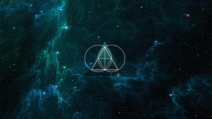 nebula, Sacred Geometry, Triangle