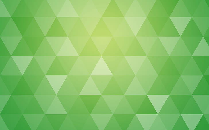Green Abstract Geometric Triangle Background, Aero, Patterns, HD wallpaper