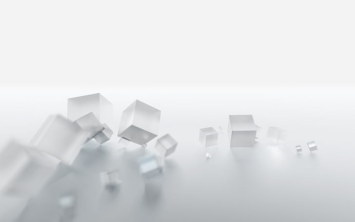 Box Cube Abstract Gray Grey HD, digital/artwork, HD wallpaper