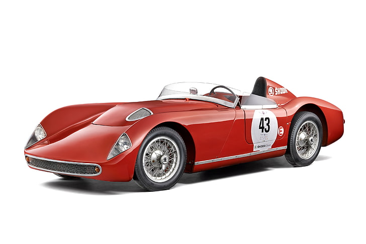 1100, 1958, ohc, race, racing, retro, skoda, spider, type-968, HD wallpaper