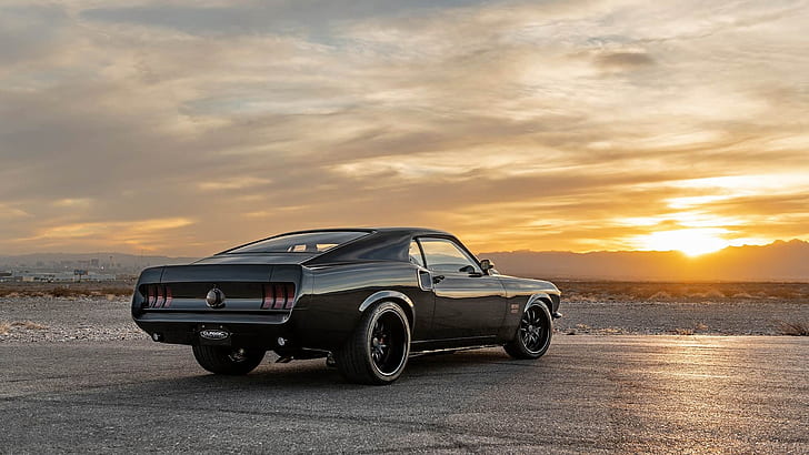 Hd Wallpaper Ford Ford Mustang Boss 429 Black Car Muscle Car Old Car Wallpaper Flare