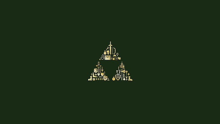 Legend of Zelda Triforce logo, The Legend of Zelda, video games