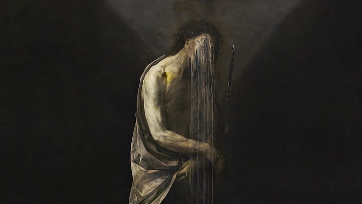 oil painting, depressing, Nicola Samori, horror, sadness, HD wallpaper