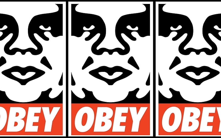 HD wallpaper: Fairey, obey, Shepard, no