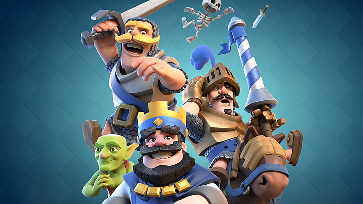 Clash Royale, Goblins, Prince, knight, skeleton, Supercell, HD wallpaper