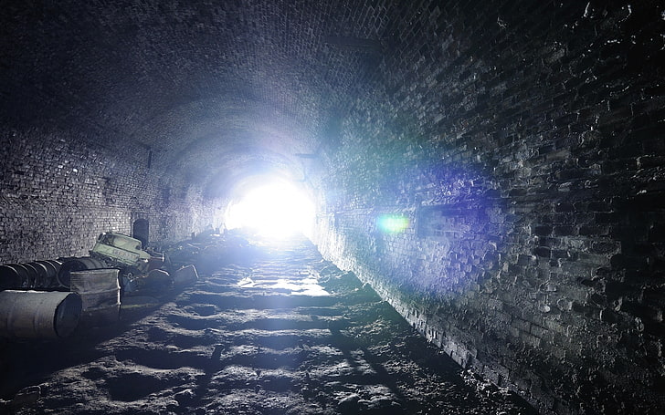 tunnel, hope, lights, the way forward, direction, sunlight