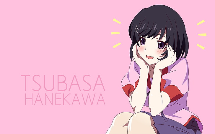 Hanekawa Tsubasa, Monogatari Series, anime girls, one person, HD wallpaper