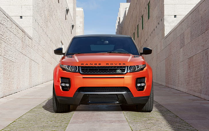 Range Rover Evoque Autobiography 2015, orange range rover, cars