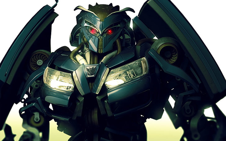 green Transformers Decepticons character, machine, robot, futuristic