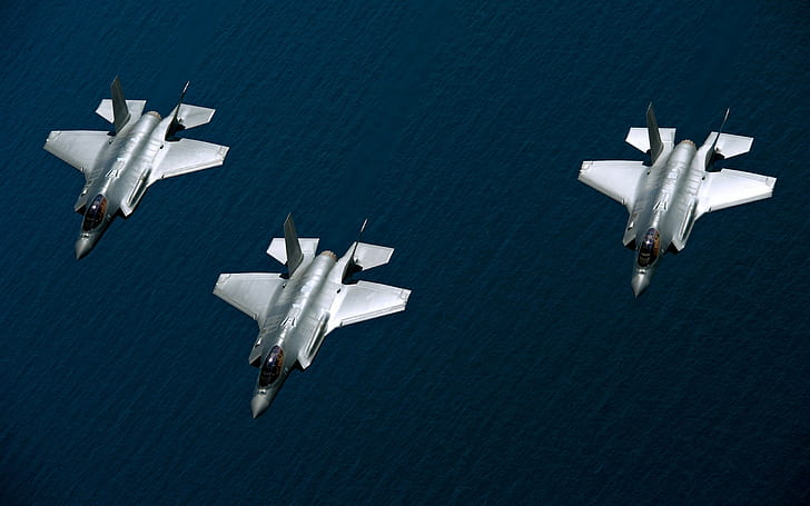 Lockheed Martin F-35 Lightning II, military aircraft, jet fighter, HD wallpaper