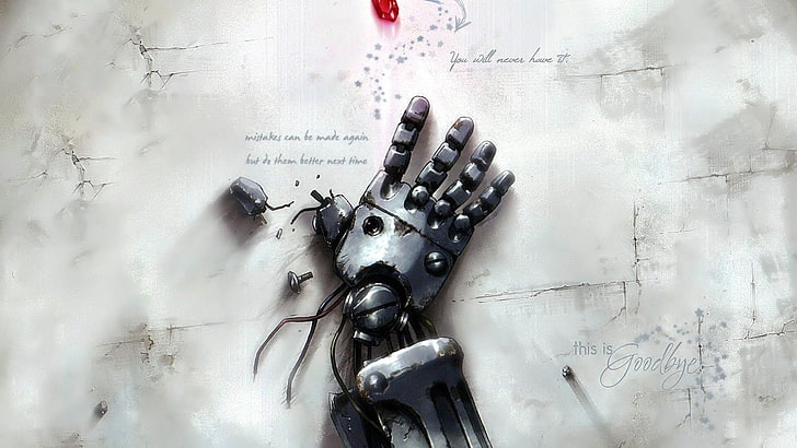 right hand painting robot, Fullmetal Alchemist: Brotherhood, Elric Edward, HD wallpaper