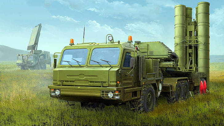 Triumph, S-400, SAM, large and medium-range, Russian anti-aircraft missile system, HD wallpaper